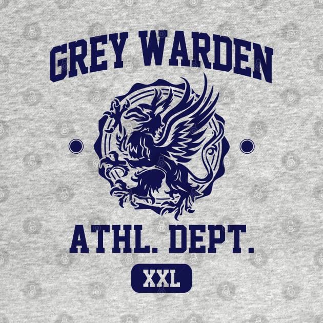 Grey Warden Athletic Department | Dragon Age | Navy by threadbaregaming